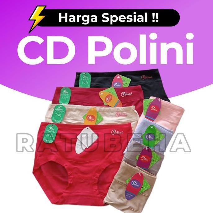 CD POLINI 1232 COOLMAX CD WANITA CELANA DALAM WANITA 1 LUSIN LUSINAN - k10