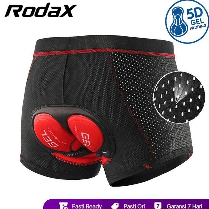 RodaX Gel Pro Padding Cycling Underwear Celana Dalam Sepeda Padding 9D Gel Padding 5D Gel Silicone g