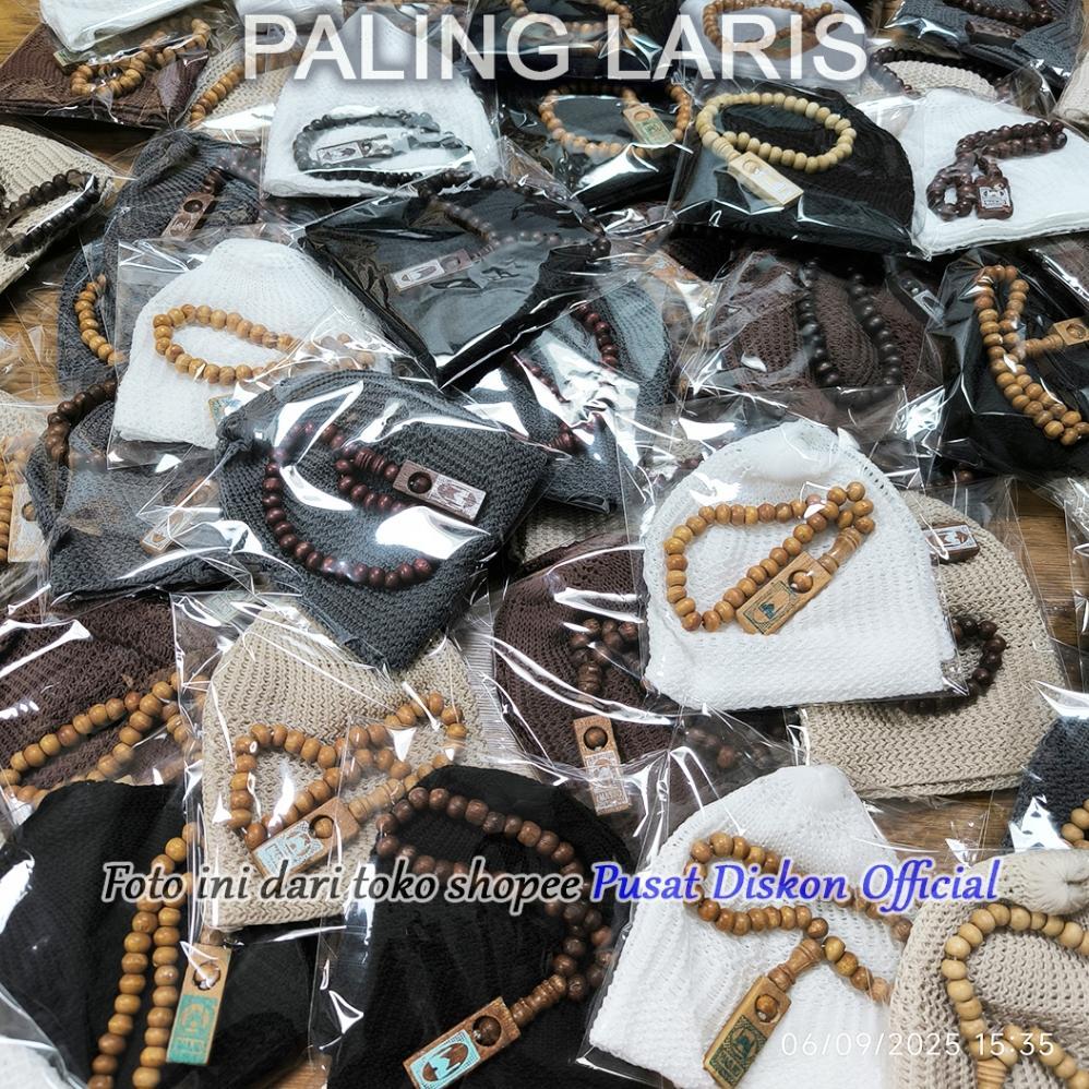 Flash Sale Oleh Oleh Umroh Haji Peci Songkok Kopiah Rajut Polos Peci Putih Peci Polos Songkok Putih 