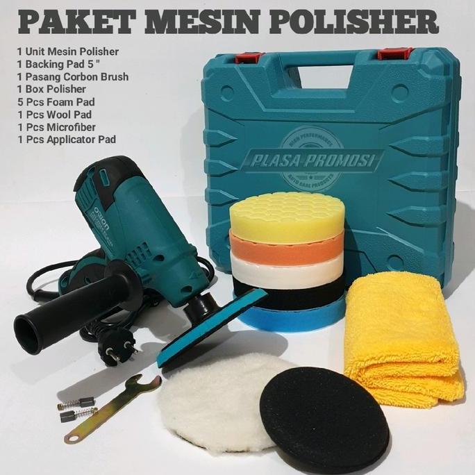 Grecamarna - Mesin Poles Rotary Paket Dengan Busa Poles Tinggal Pakai