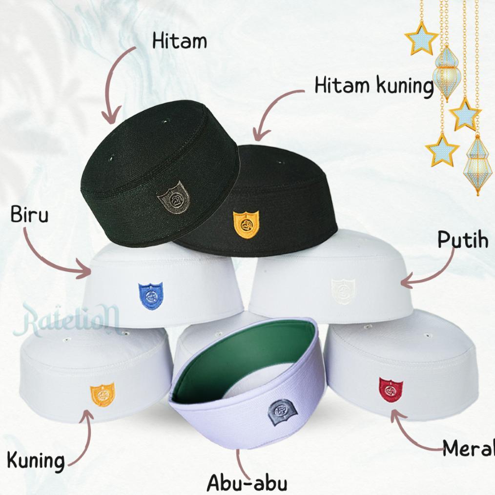 ORIGINAL Peci MALAYSIA Haji Pria Kopiah Malaisia Putih Hitam Dewasa Anak Laki Kopyah Malasya Ori Asl