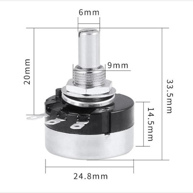 Otoco- Garansi Ready Potensio Rv24Yn 20S B502 5K B503 50K B504 500K B203 20K B102 1K Potensio Rv24Yn