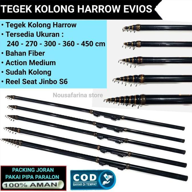 PROMO .... Joran TEGEK KOLONG HARROW EVIOS panjang 240 - 270