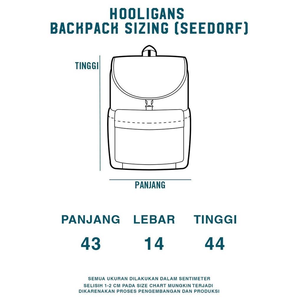 TERBARU HOOLIGANS Backpack Seedorf Bag - Black