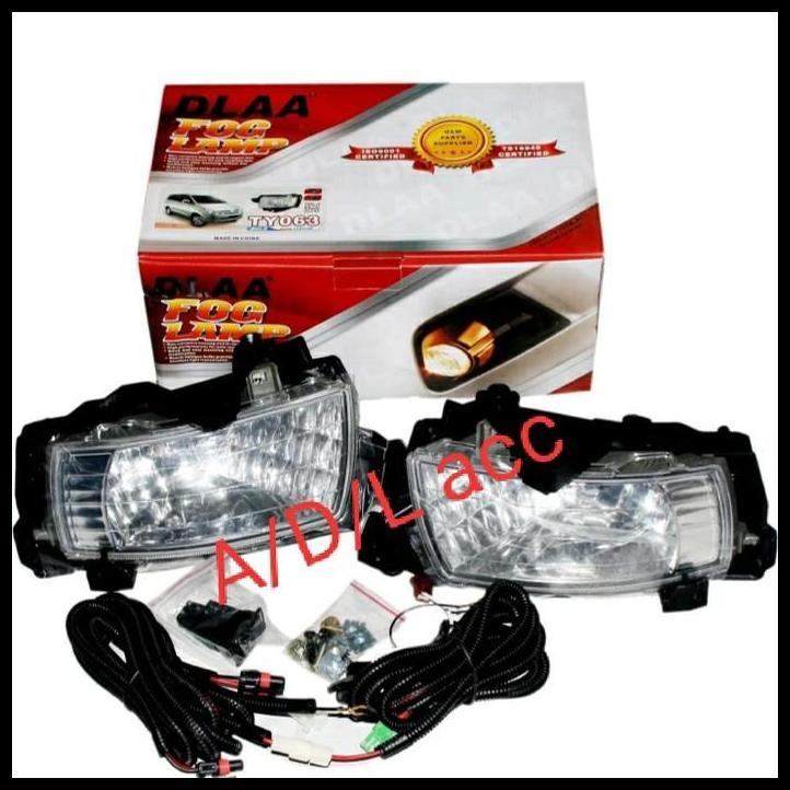 TERBARU FOGLAMP BEMPER LAMPU KABUT TOYOTA INNOVA 2015 FRAME LED