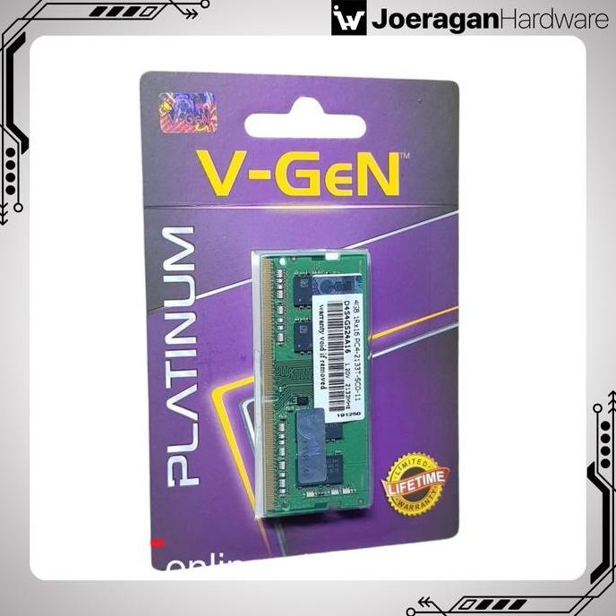 DN20 - Sodimm DDR4 4GB PC 17000 / 2133MHz RAM 4 GB 2133 MHz PLATINUM V-GEN