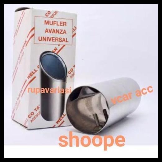 TERBARU MUFFLER BUNTUT UJUNG KNALPOT MOBIL TOYOTA AVANZA / XENIA 2004 SAMPAI 2022 MODEL ORISINIL 