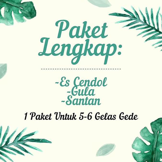 Fooding- Es Cendol Elizabeth Bandung Pak Wasmo | Paket Komplit