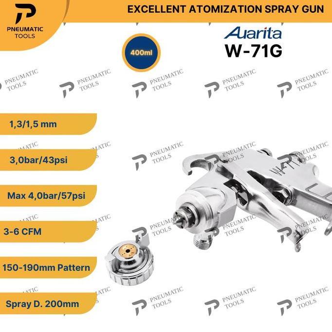 Spray Gun AUARITA W-71G - Excellent Atomization Spray Gun W71G
