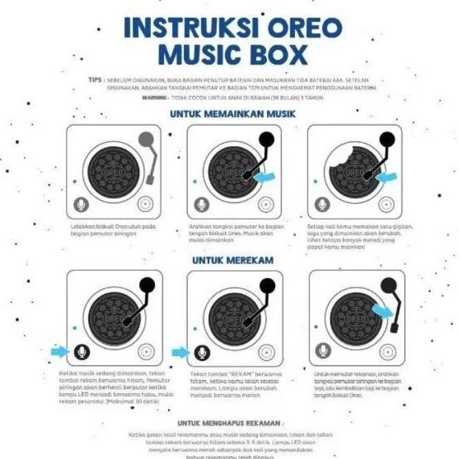 Oreo Music Box Original Limited Edition Kotak Mainan Musik HS