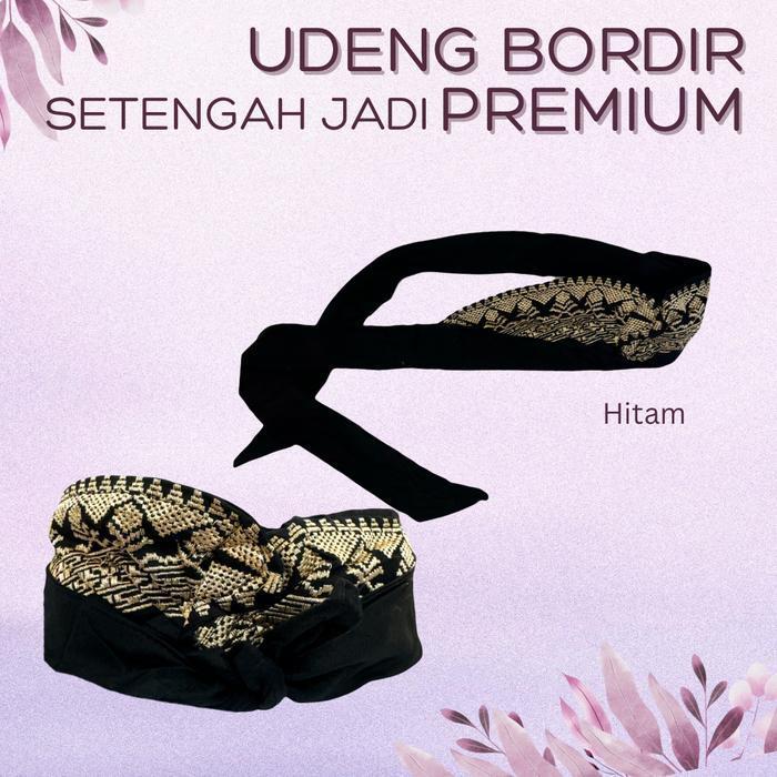 Udeng Bali Bordir setengah jadi PREMIUM