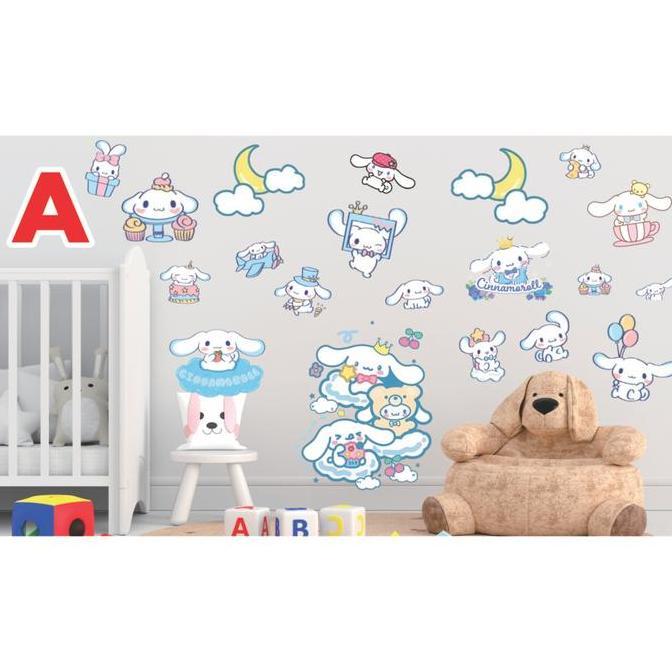 Semesta Wall Sticker Sanrio Cartoon Stiker Dinding Wallsticker