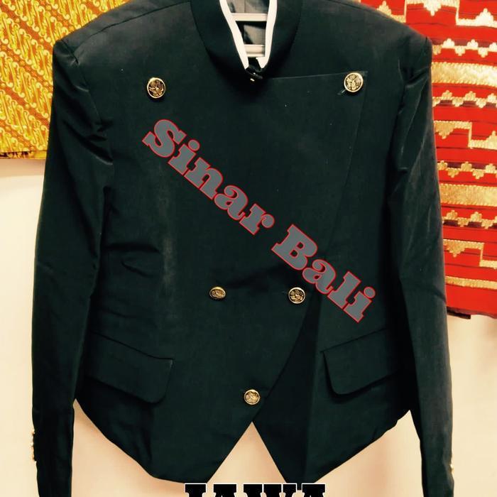 TERLARIS Beskap Jawa Tengah SOLO Bahan Hitam ukuran JUMBO 3XL - 7XL