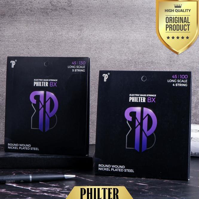 Senar Gitar Bass 4 Dan 5 Senar Philter Bx