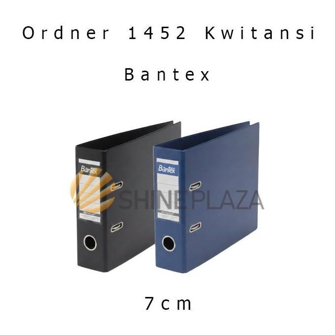 Bukubuku- Ordner Ukuran Kwitansi Warna Biru Hitam 1452 Bantex Plastic Lever Arch File A5 7Cm - Map A