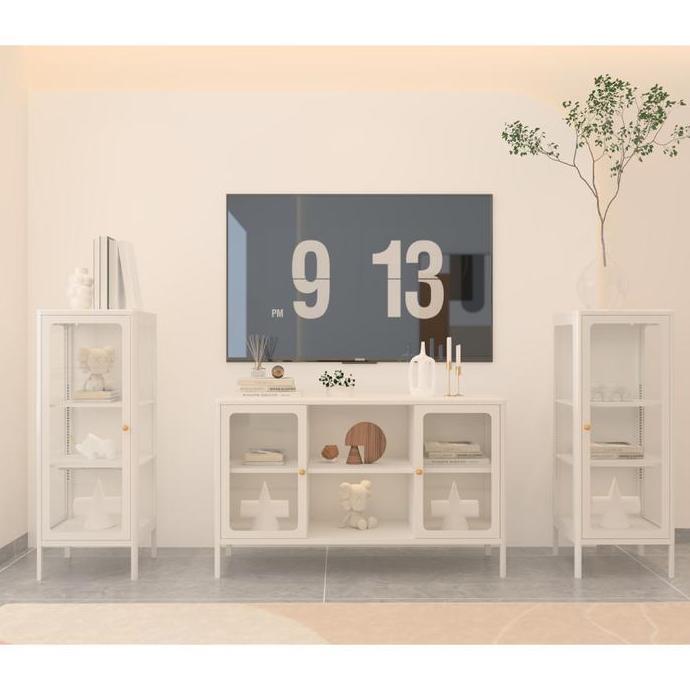 Murah Informa Lanvin Kabinet 2 Pintu - Putih Bufet Dapur Rak Piring Tempat Penyimpanan Lemari Dapur