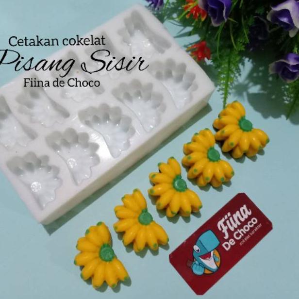[RY] HCM501 Cetakan Coklat Silikon Pisang Sisir Foodgrade