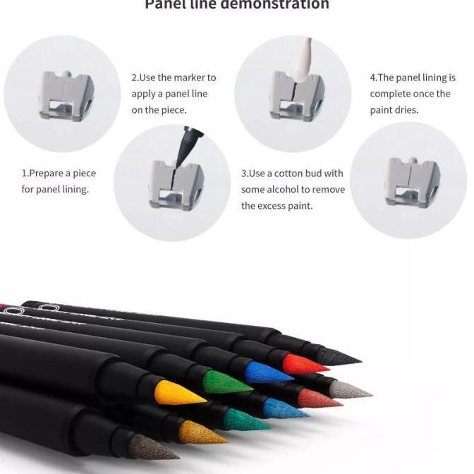 Zxyg- Dspiae Soft Tipped Marker Acrylic Basic Color Panel Lining Marker