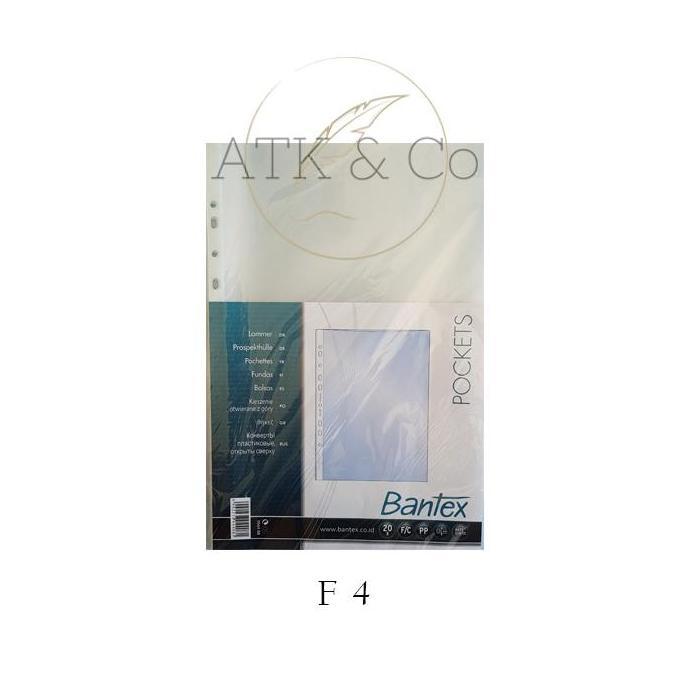 Bukubuku- Sheet Protector F4 Bantex - Plastik Pp Pocket F4 Bantex
