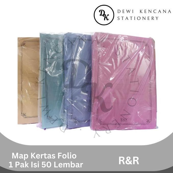 Bukubuku- Map Kertas R&R / Stopmap Kertas Folio 1 Pak Isi 50 Lembar