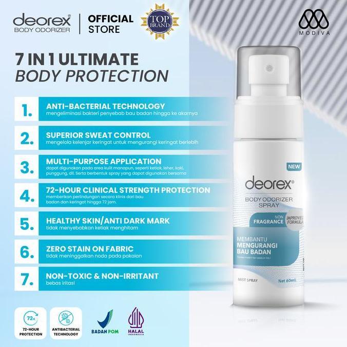 Bytxc- Deorex - Bundling Deorex Extra Whitening & Deorex Non-Fragrance 60 Ml