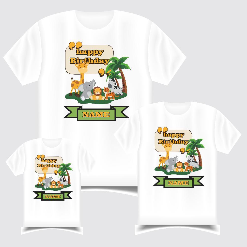Best Deals Free Nama Kaos Anak Dan Dewasa Motif Zoo Baju Couple Keluarga