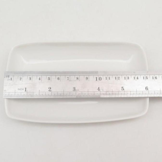 piring saji keramik persegi panjang