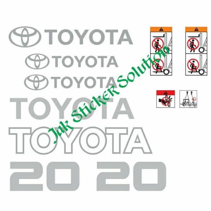 Stiker Forklift Toyota 20