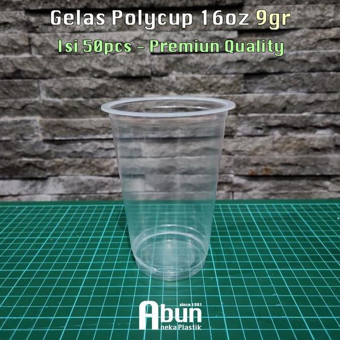 Gelas PP Polycup 16oz Isi 50pcs