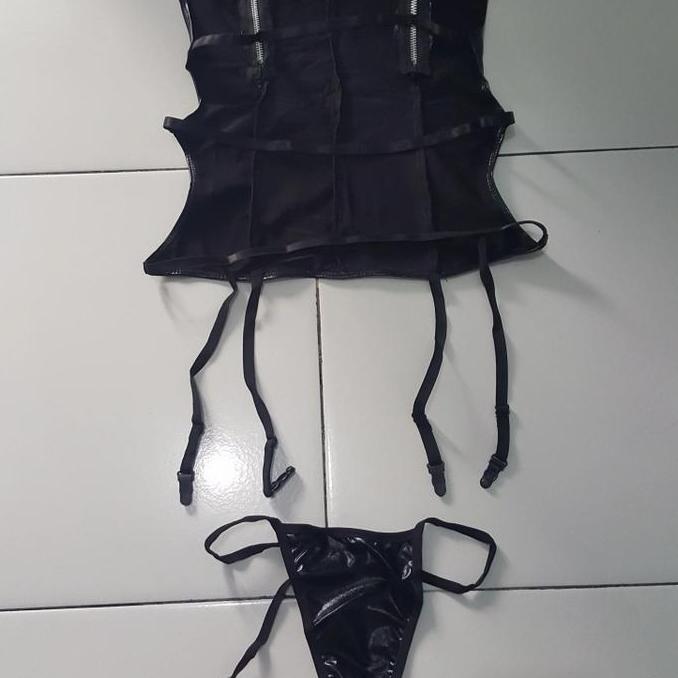 Murah Dress Kemben Latex Tali Garter Model Belakang Tali
