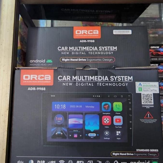 head unit android 9 inch orca adr 9988 voice command