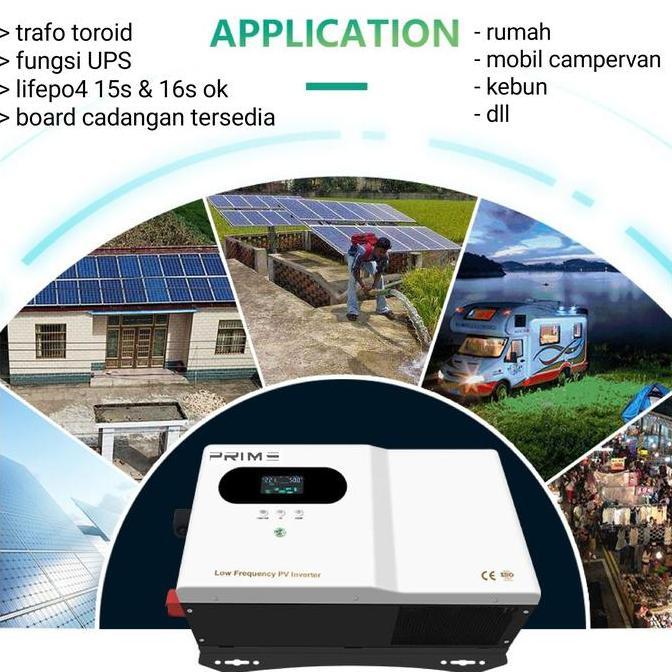 Inverter Prime 3000W 48V WiFi hybrid low frequency trafo