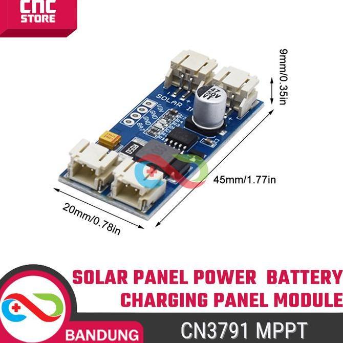 LOMARASHOP CN3791 MPPT Solar Charger Module 6V 9V 12V - Lithium Li-ion 18650 Battery Charging for So
