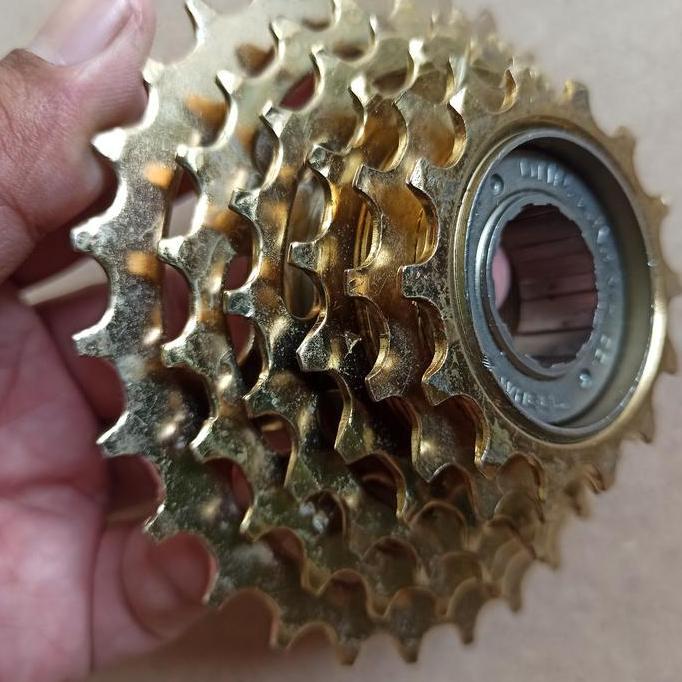 sprocket dnp Taiwan 6 speed freewheel gir belakang sepeda ulir drat