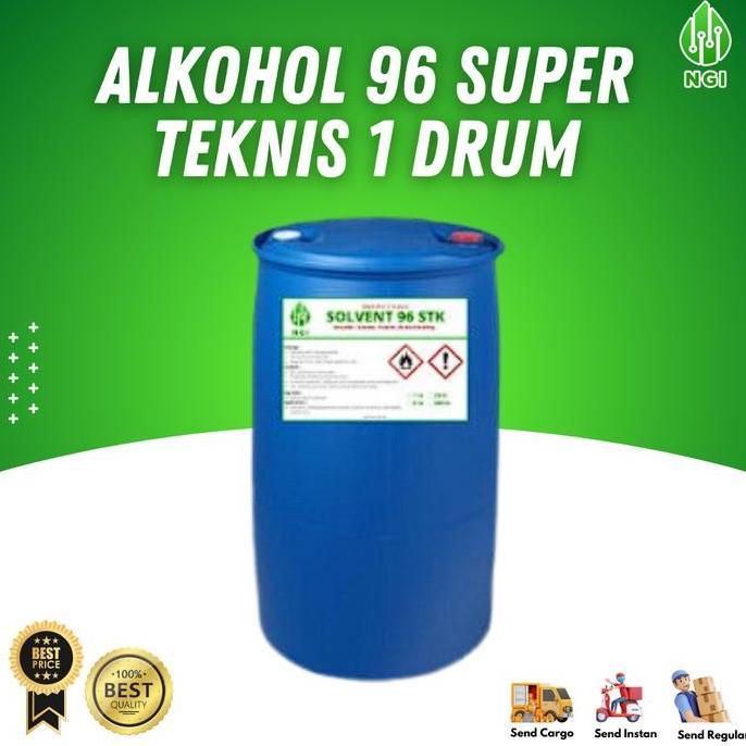 alkohol 96% Teknis Super 200 liter 1 Drum