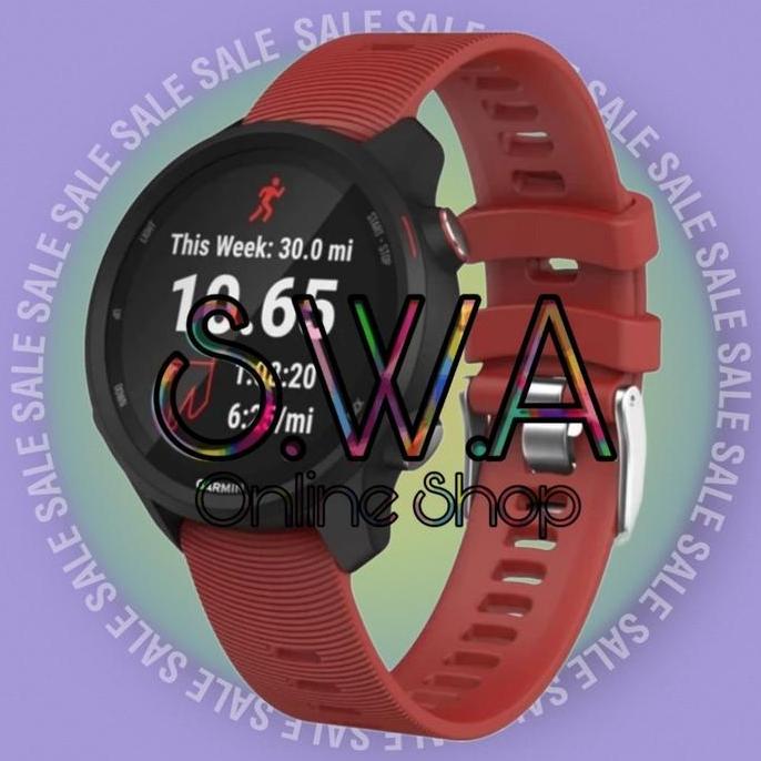 Garmin Forerunner 245 55 165 165 Music Strap Rubber Karet Model Original Tali Jam hgyf murah