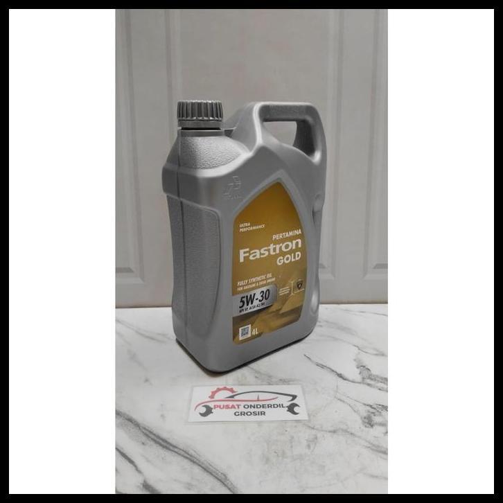 TERLARIS OLI MESIN MOBIL FASTRON GOLD 5W-30 NANO GUARD ASLI PERTAMINA 4 LITER 