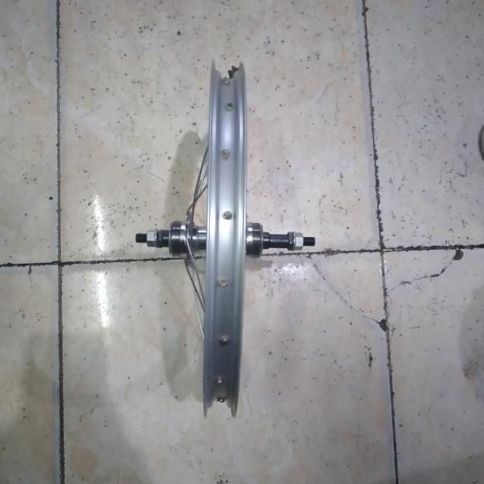 velg rims wheelset 16 inch alloy silver 20H sepeda anak bmx mini lipat