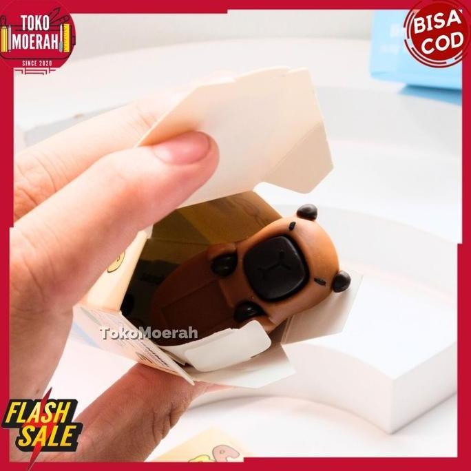 Allthebest- MISTERI BOX HIPPERS CAPYBARA LUCU UNIK MYSTERY BOX TEMPELAN HANDPHONE CAPYBARA IMUT BLIN