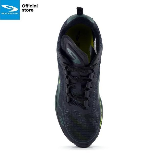 910nineten ULTRA EKIDEN 1.0 sepatu lari - Hijau-Tua/Hijau-Neon