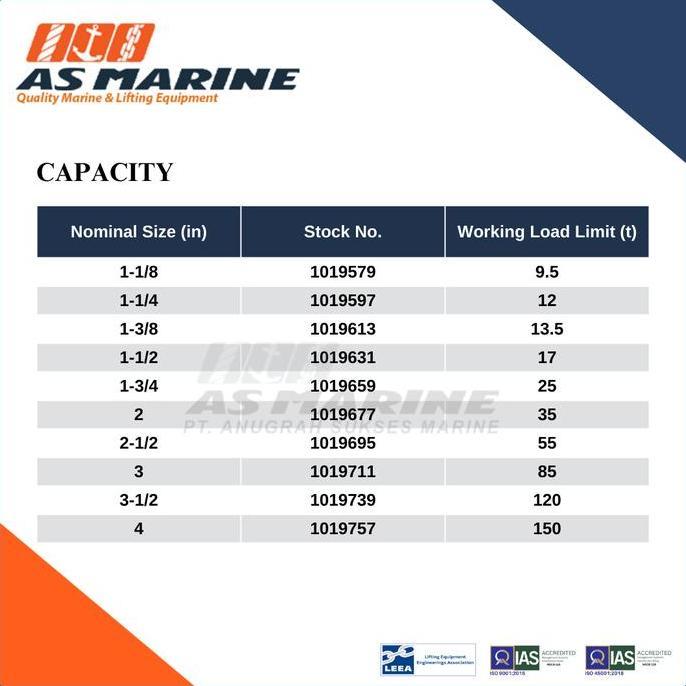 Crosby Shackle Omega G2130 1 Inch