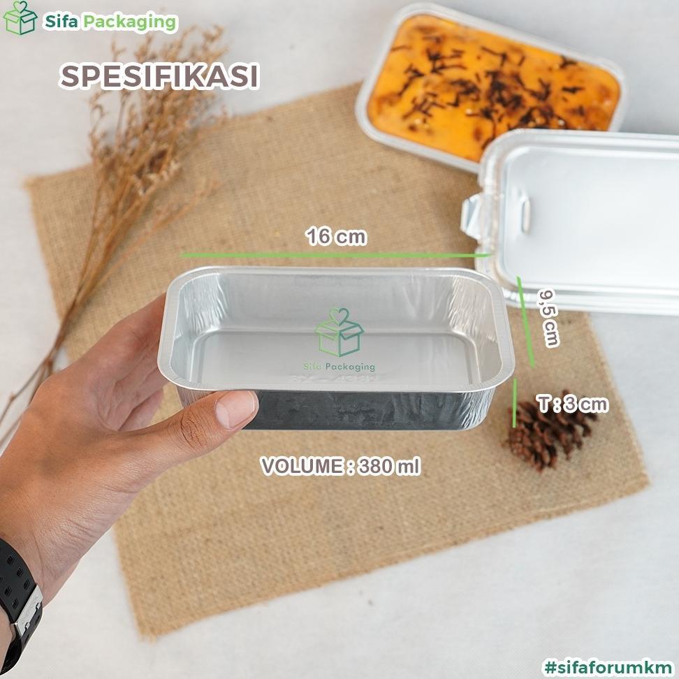 Big Promo Alumunium Foil Tray Bx 4381 + Tutup Macaroni Schotel Pastel Tutup Lasagna Mentai Rice Klap