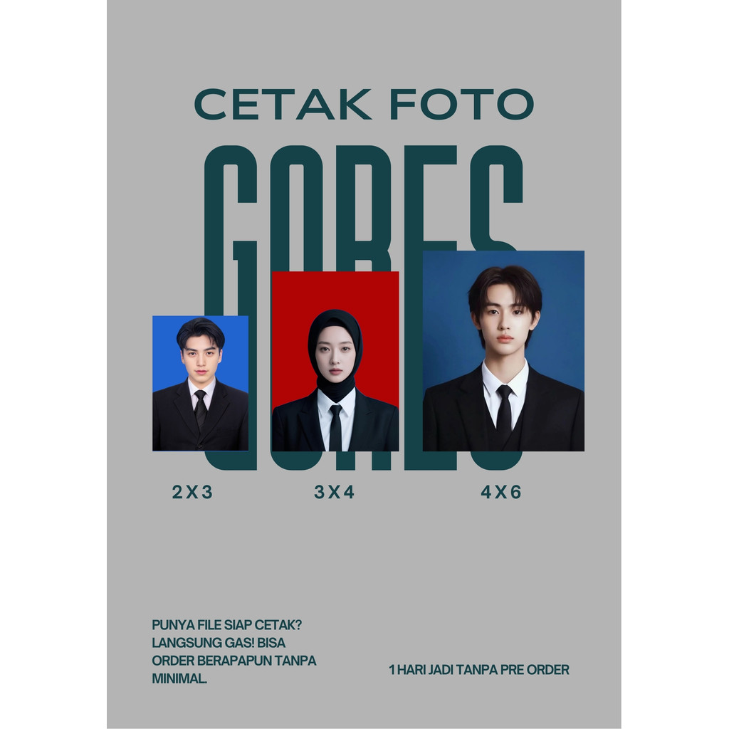 Cetak Foto 2x3 3x4 4x6