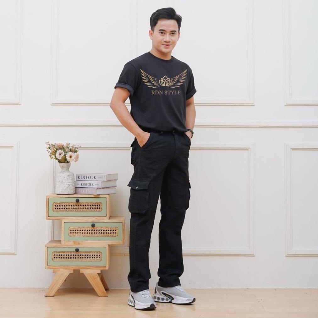 PROMO TERBARU RDN STYLE - CELANA CARGO PRIA TEBAL BAHAN SEMI JEANS CELANA KIMPOL TEBAL ADEM GUNUNG P