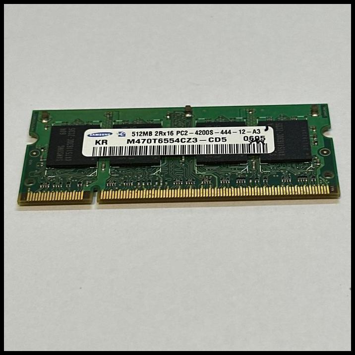 TERLARIS SAMSUNG M470T6554CZ3-CD5 RAM MEMORY 512MB 2RX16 PC2-4200S-444-1 LAPTOP 