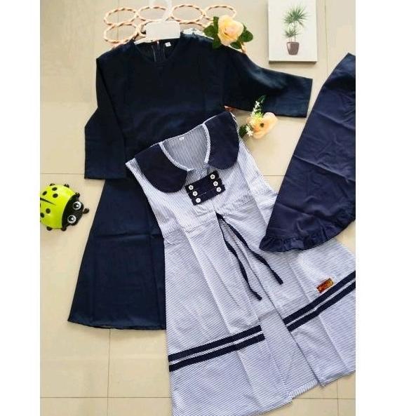 HOT PRODUCT GAMIS ANAK PEREMPUAN ROMPI KEKINIAN USIA 3-11 TAHUN