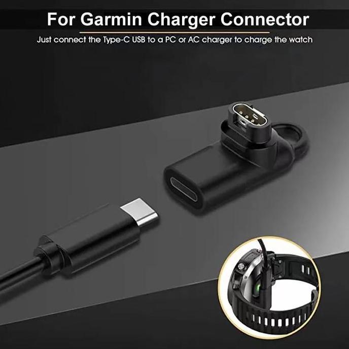 Adaptor Charger Garmin Watch Type C Port Charger Adaptor Jam Garmin Original