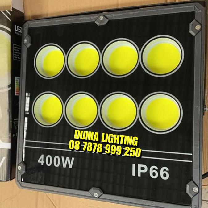 LAMPU SOROT COB 400W PUTIH KUNING FLOOD LIGHT LED 400WATT 400 WATT