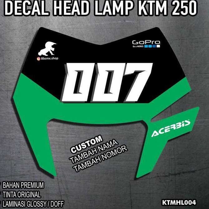Decal   Head   Lamp   KTM    250