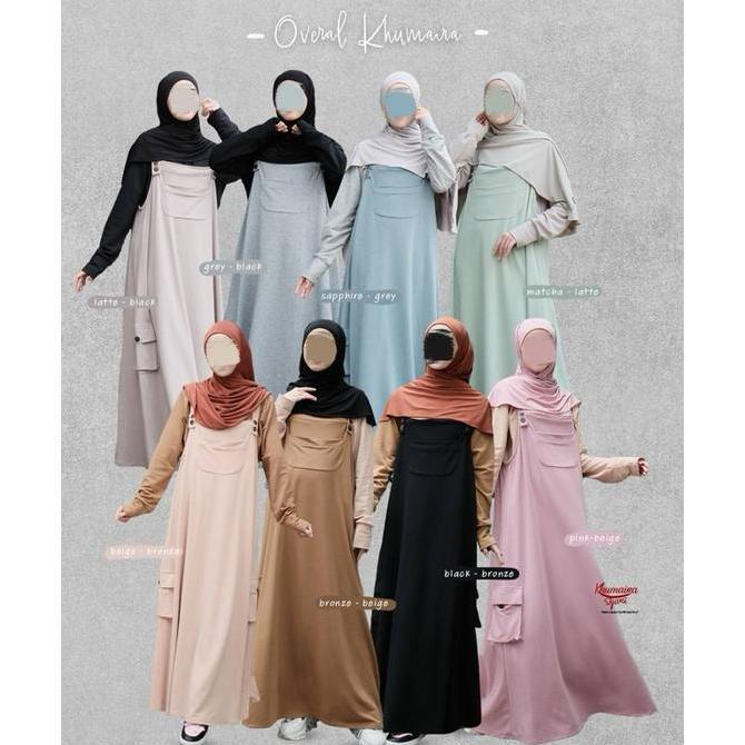Overal Cerya Khumaira syari Gamis Overall Dewasa